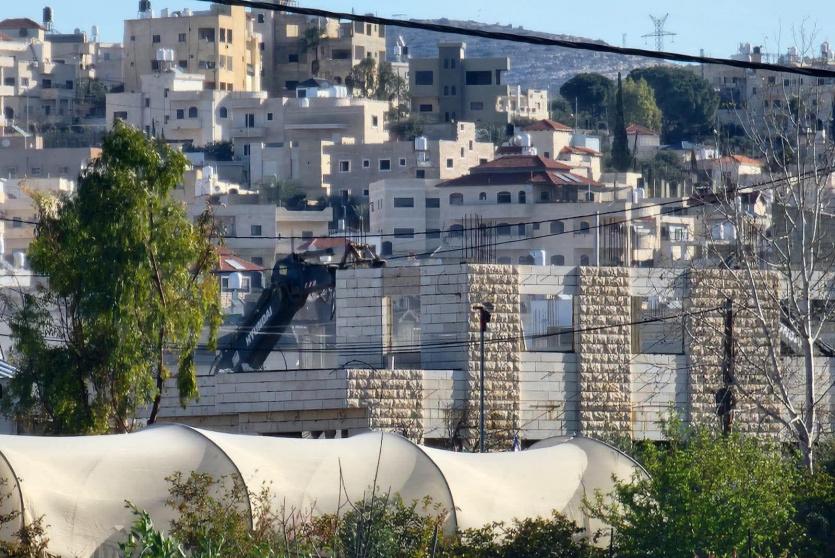 من عملية الهدم اليوم