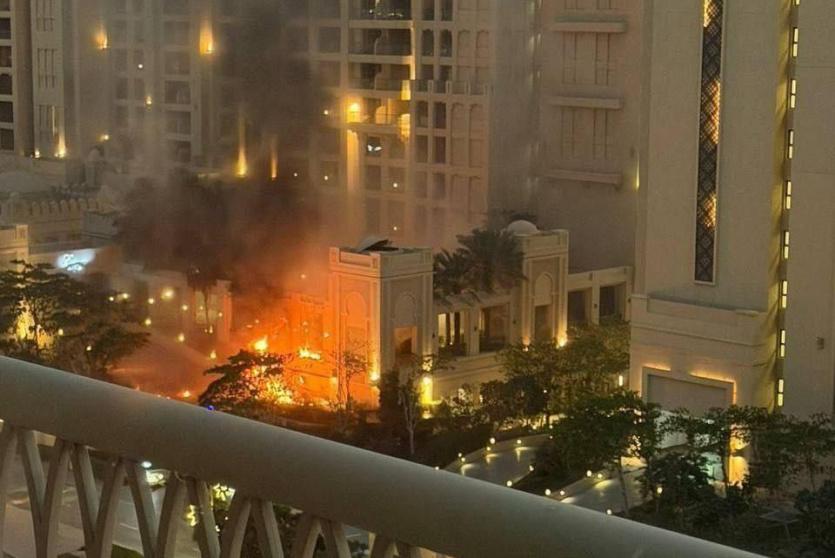 قصف ايراني على اهداف امريكية في دبي ردا على الهجوم