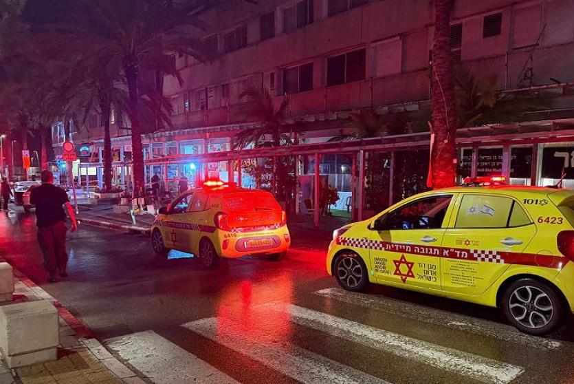 صورة من مكان الجريمة في هرتسليا