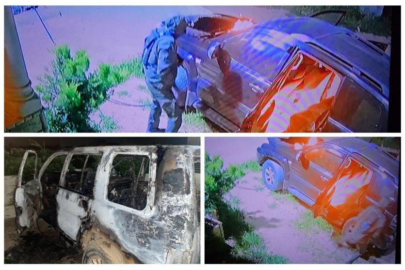 احراق مركبتين على يد مستوطنون