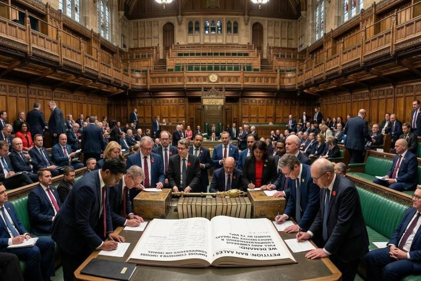 75 برلمانيا بريطانيا يوقعون مذكرة تطالب بفرض عقوبات شاملة على الاحتلال وحظر تصدير الأسلحة إليه