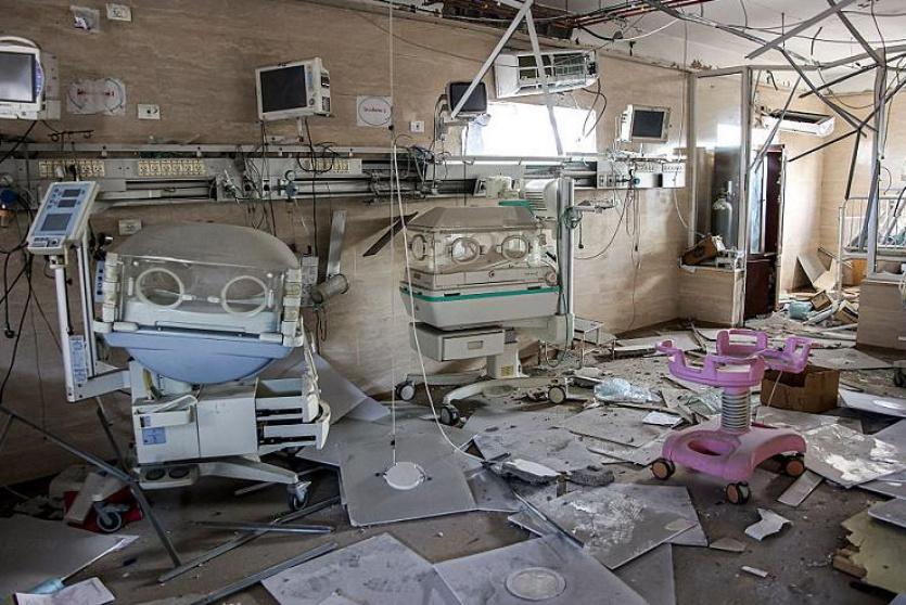 جانب من دمار القطاع الصحي في غزة