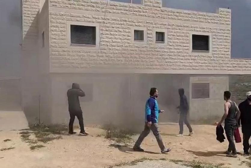 حرق منزل في عين جالود