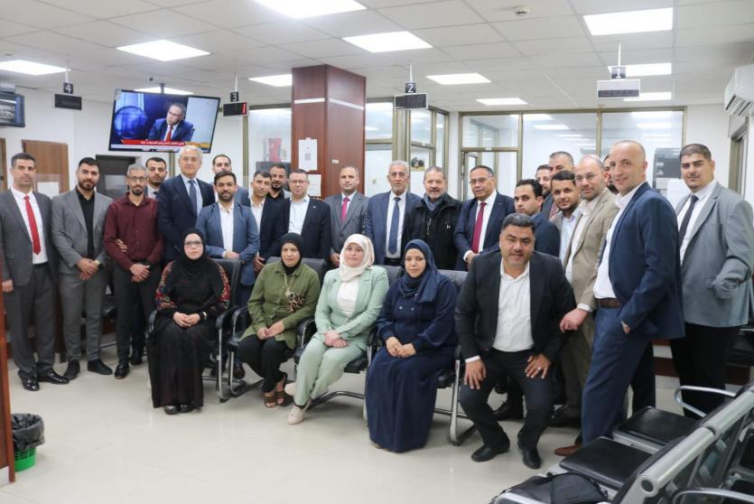 هيئة التقاعد الفلسطينية تستقبل الممثل الخاص لفخامة الرئيس محمود عباس حفظه الله السيد ياسر عباس