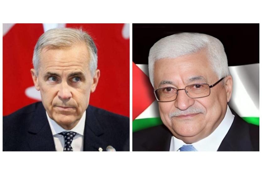 الرئيس عباس يتلقى اتصالا هاتفيا من رئيس الوزراء الكندي